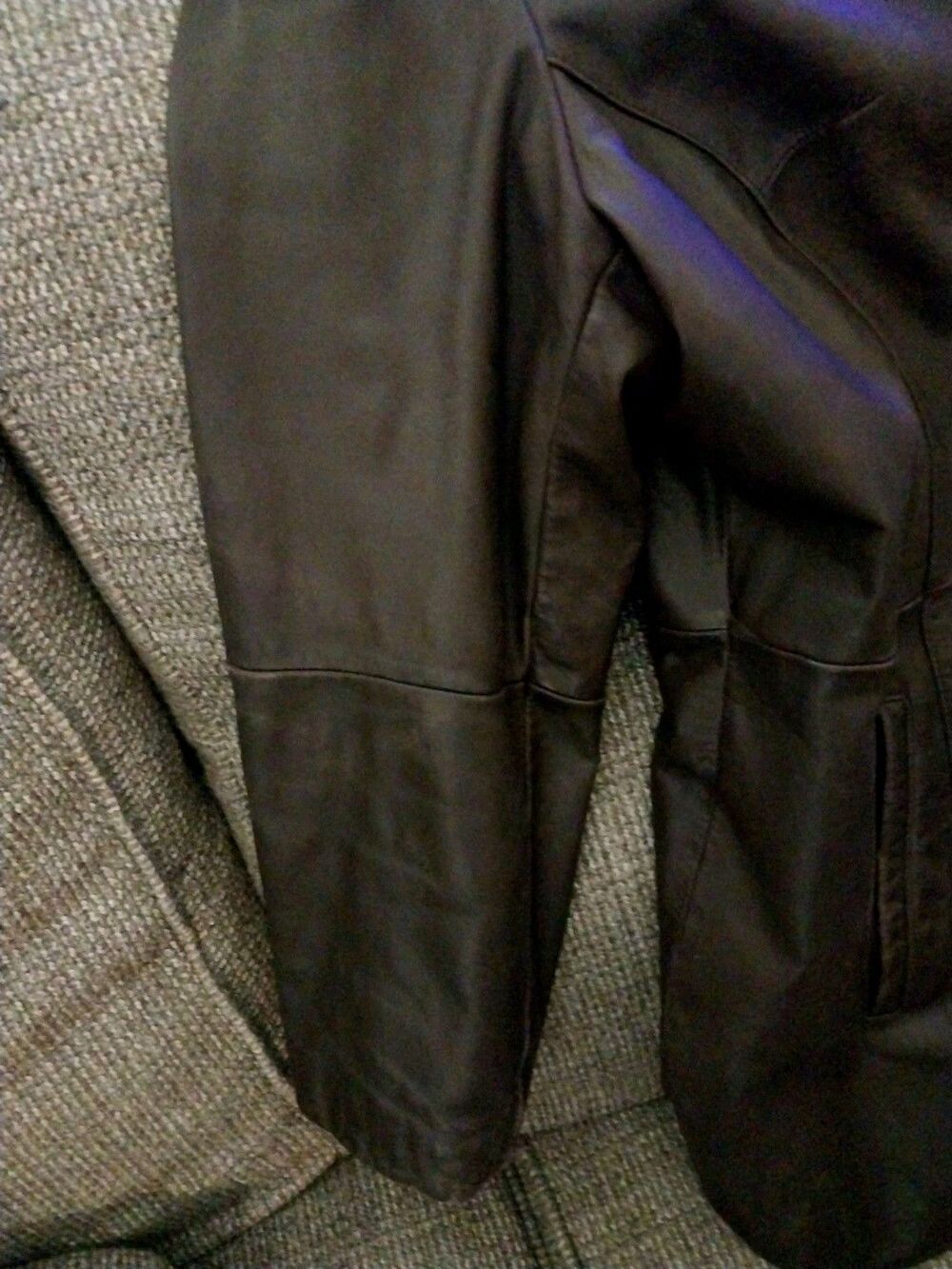 Wilsons Vintage Leather Mens 2XL Brown Genuine Leather Bomber Jacket - Picture 2 of 15